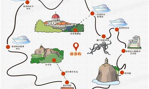 旅游路线图手绘广东_旅游路线图手绘广东图