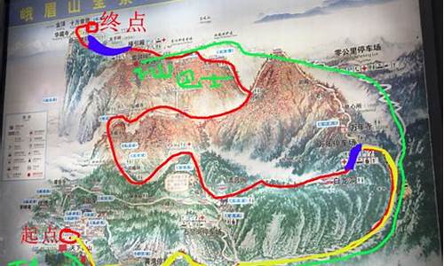 峨眉山游览路线及攻略_峨眉山游览路线及攻略图