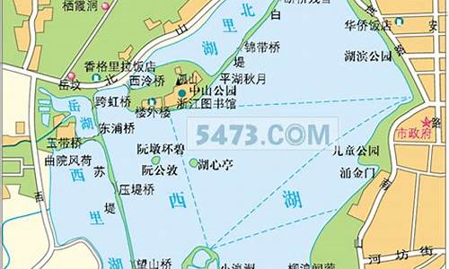 杭州西湖景区旅游地图_杭州西湖景区旅游地图高清